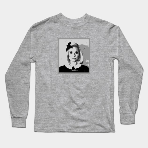 Pamela B&W Long Sleeve T-Shirt by Hart Images